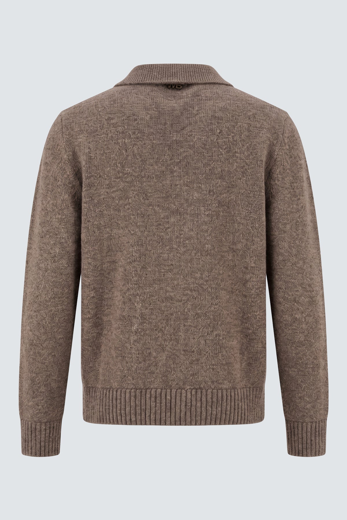 Polo in misto lana - Taupe