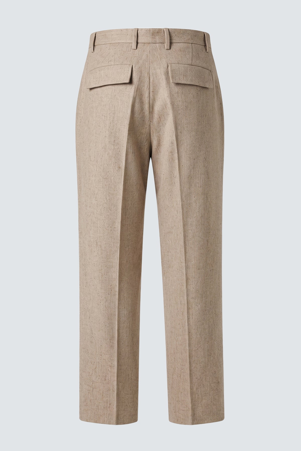 Pantaloni larghi in lana - Beige