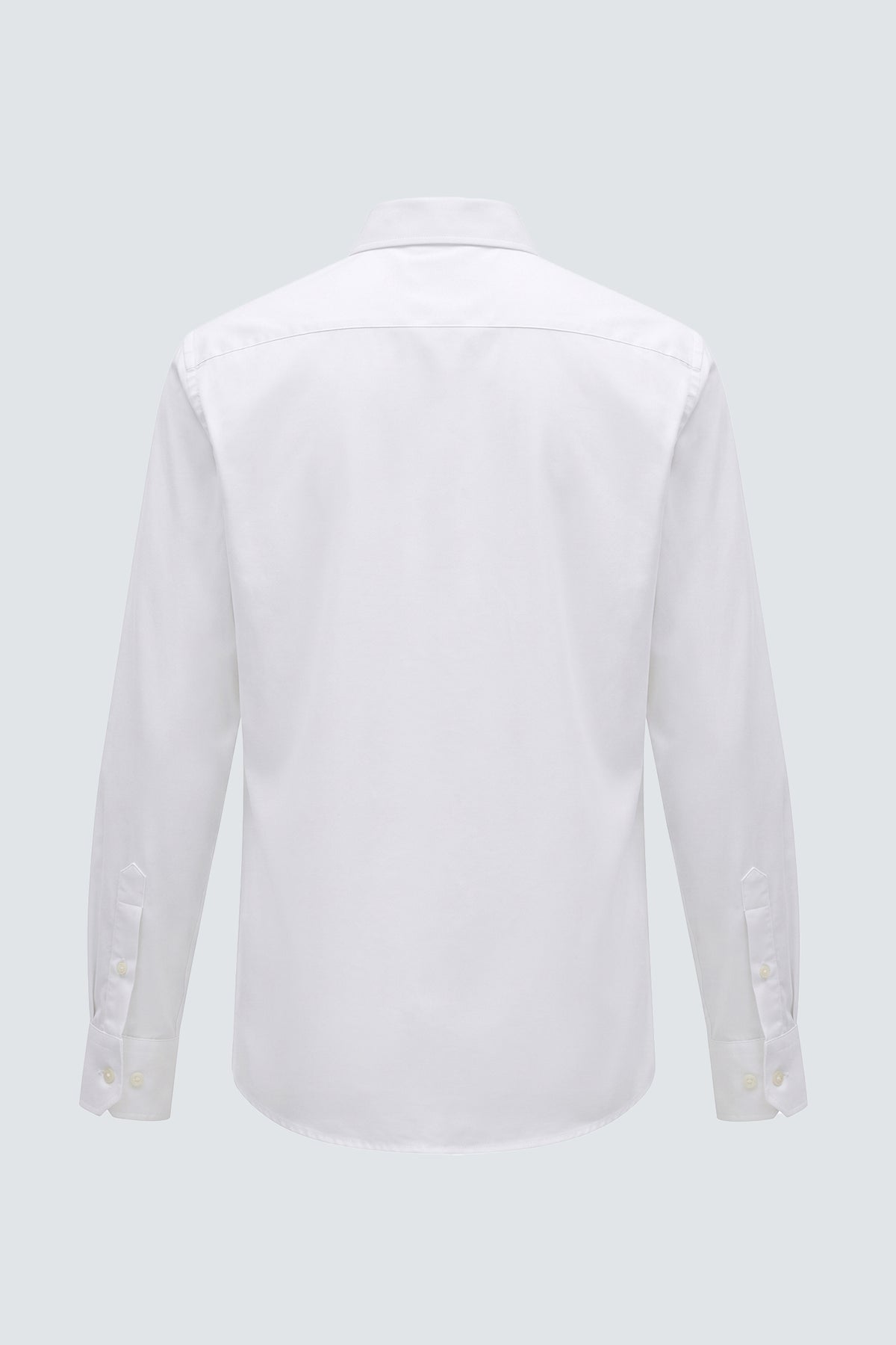 Camicia basic in cotone - Bianco