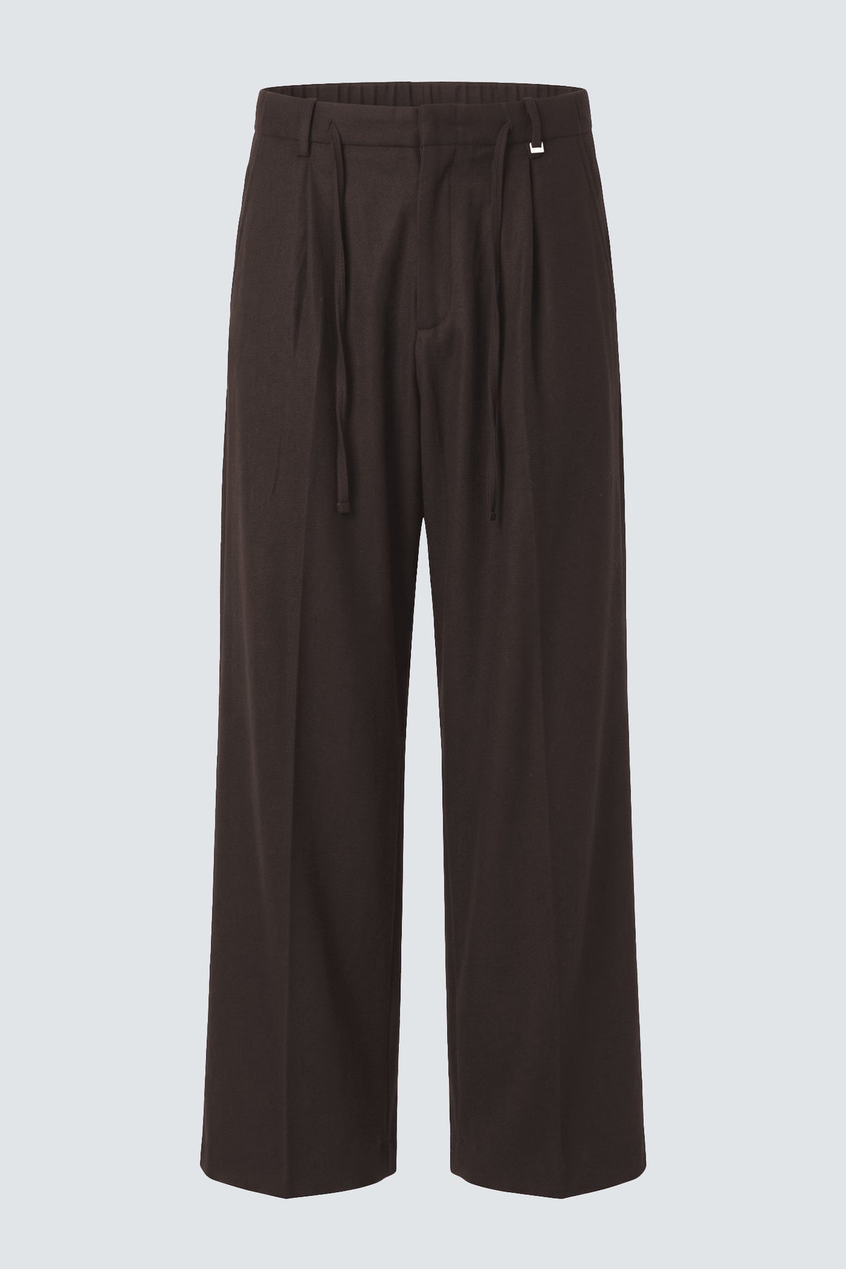 Pantaloni coulisse in lana - Moro