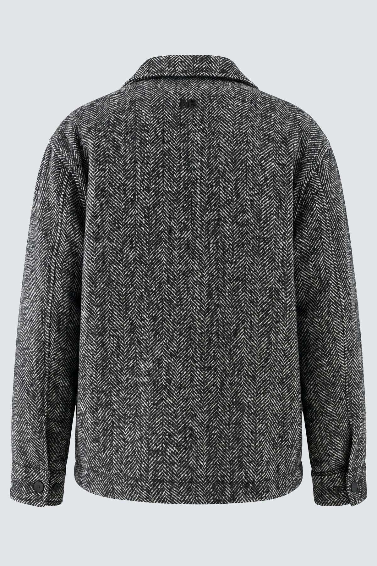 Cappotto corto spigato oversize