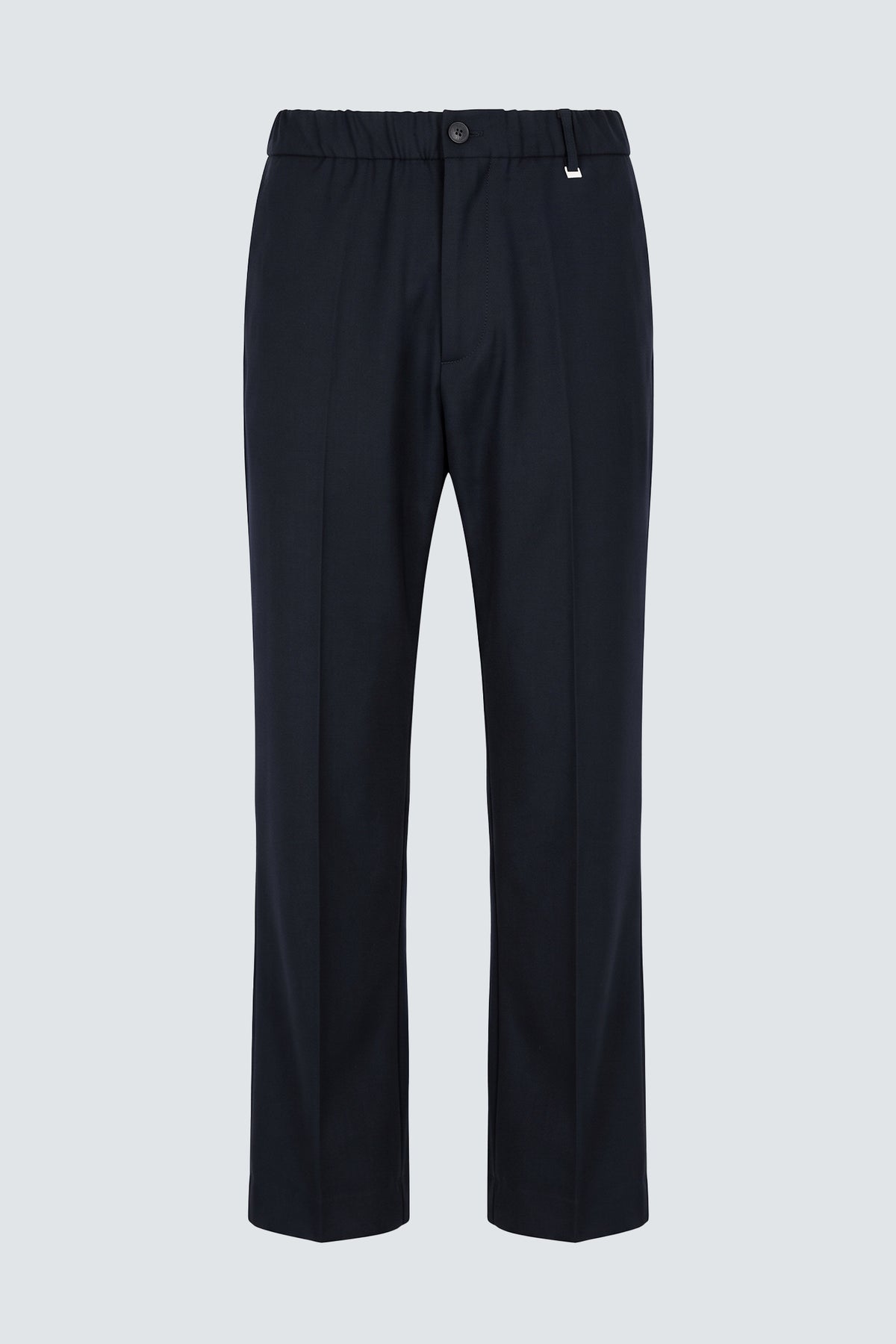 Pantaloni dritti con elastico - Blu