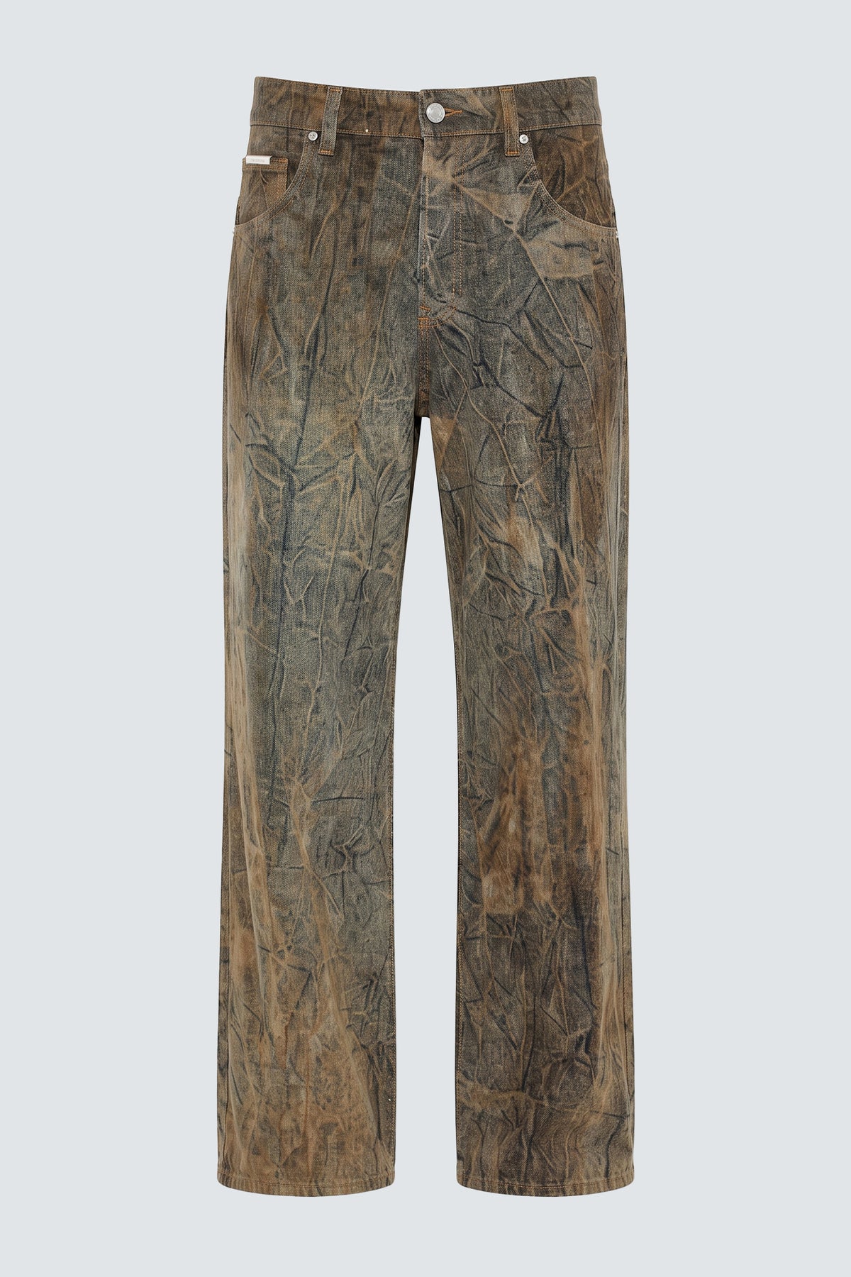 Jeans baggy effetto slavato