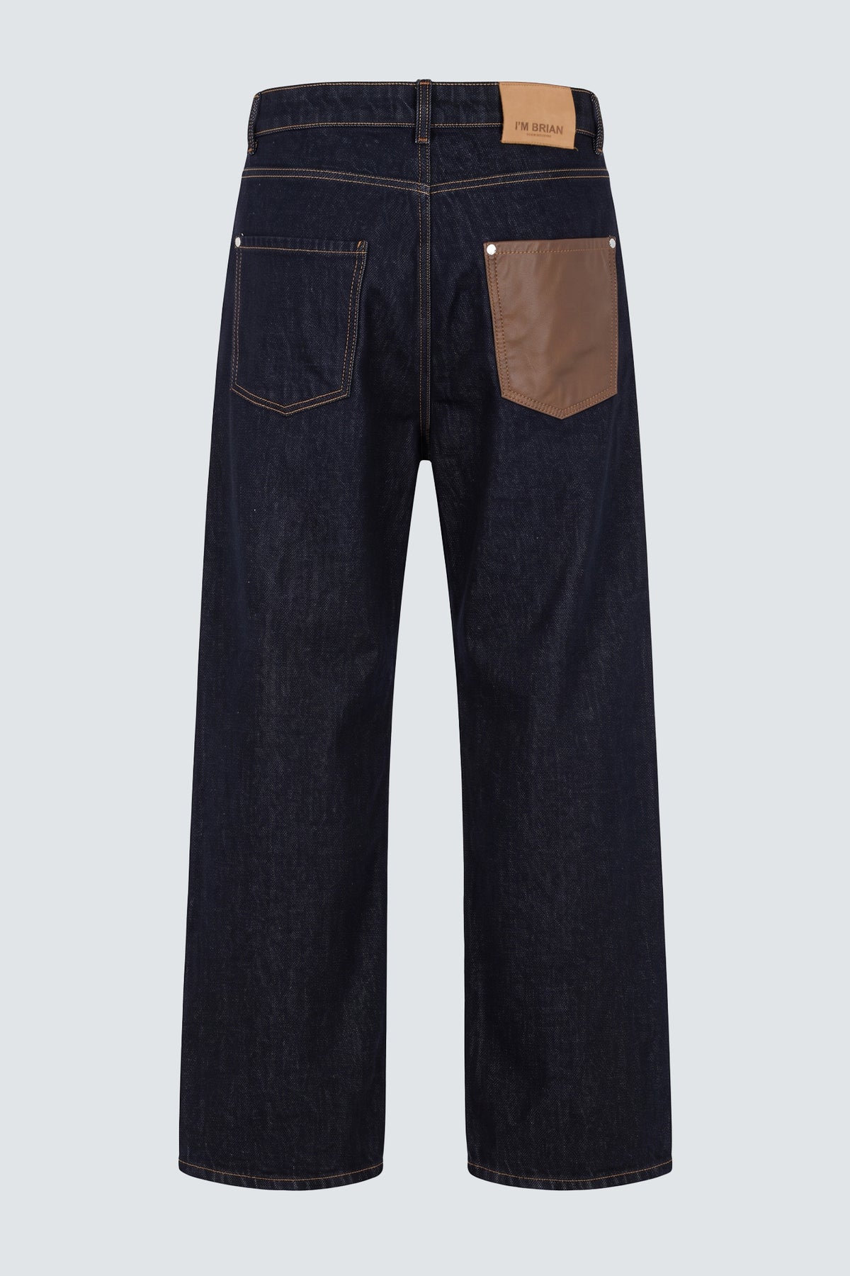 Jeans ampio lavaggio raw