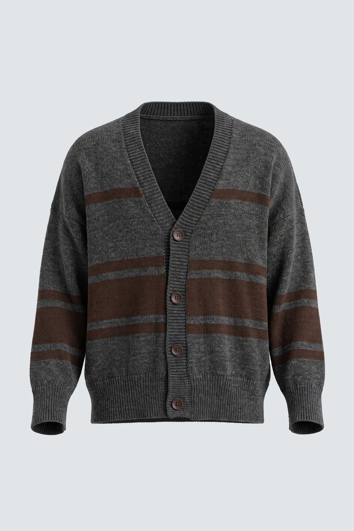 Cardigan a fasce in lana