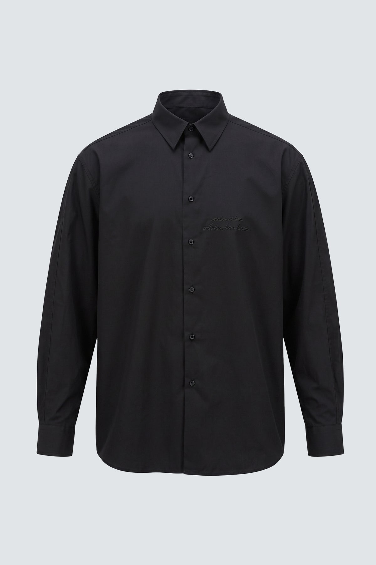 Camicia oversize in cotone - Nero