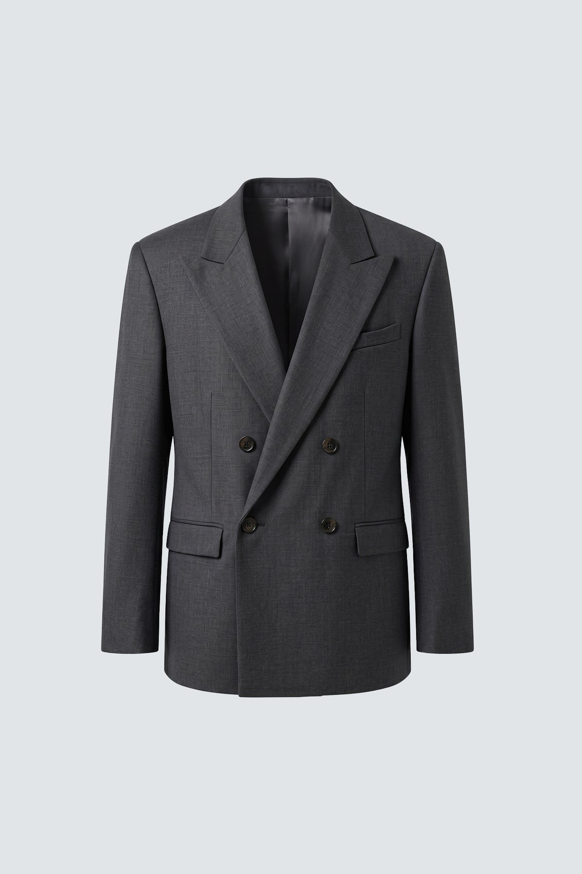 Giacca regolare doppio petto - Grigio