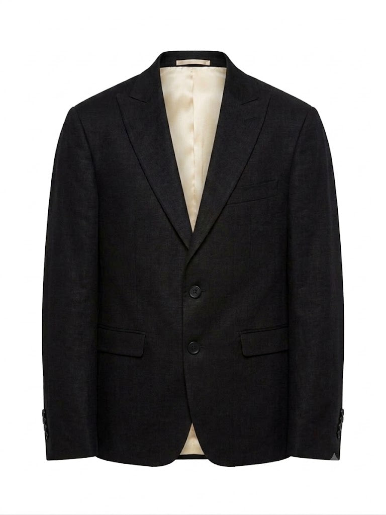 Veste à simple boutonnage et col à revers en viscose mélangée - Ice