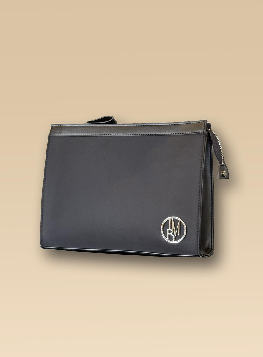 Pochette effetto pelle - Nero